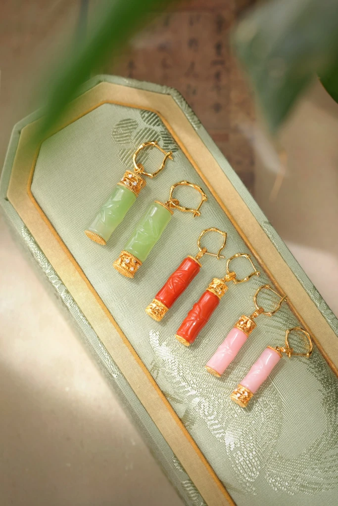 Bamboo segment earrings are among our most popul...