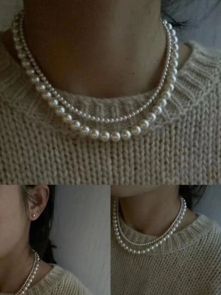 The new layered beaded necklace is absolutely st...