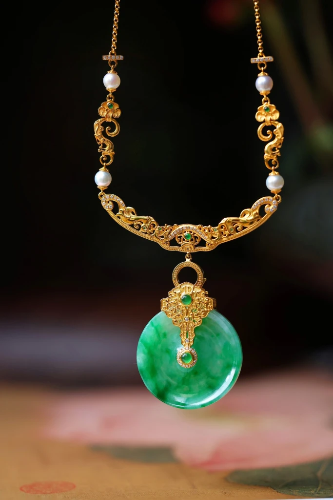 Check out this new jade pendant necklace! It wil...